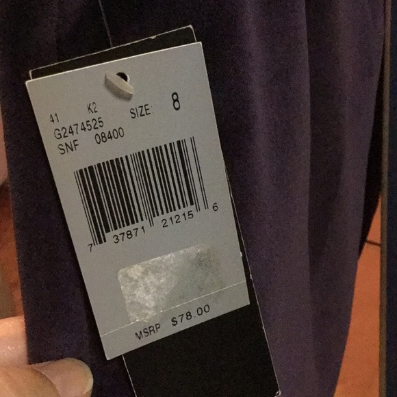 Guess Collection Dual Material Purple Mini-Skirt NWT - Picture 5 of 6